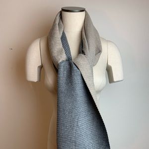 Massive Beige Tan Zig Zag Texture Cozy Scarf